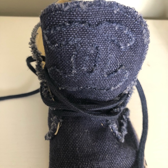 Chanel denim espadrilles High Top size 37 EU - Picture 5 of 9